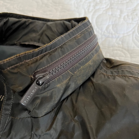 Modern distressed brown traveling jacket men's L - Picture 3 of 8